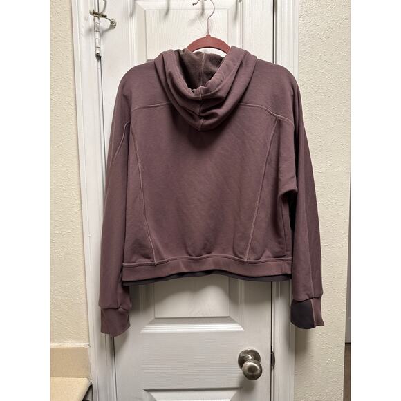 Athleta Recover Hoodie Smoked Almond Brown Size Medium - Picture 4 of 8